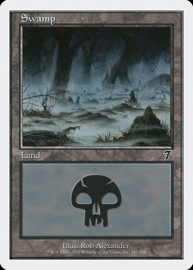 Swamp (347) [Seventh Edition] - Magic: The Gathering - Card Brawlers | Quebec | Canada |