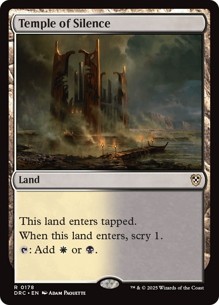 Temple of Silence [Aetherdrift Commander] - Magic: The Gathering - Card Brawlers | Quebec | Canada |