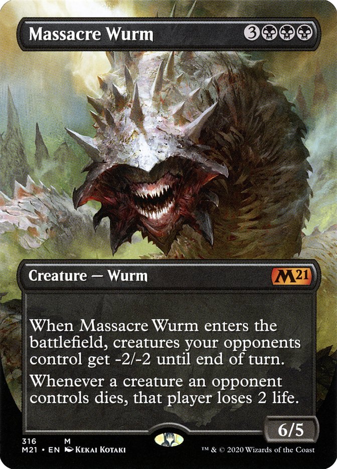 Massacre Wurm (Borderless Alternate Art) [Core Set 2021] - Magic: The Gathering - Card Brawlers | Quebec | Canada |