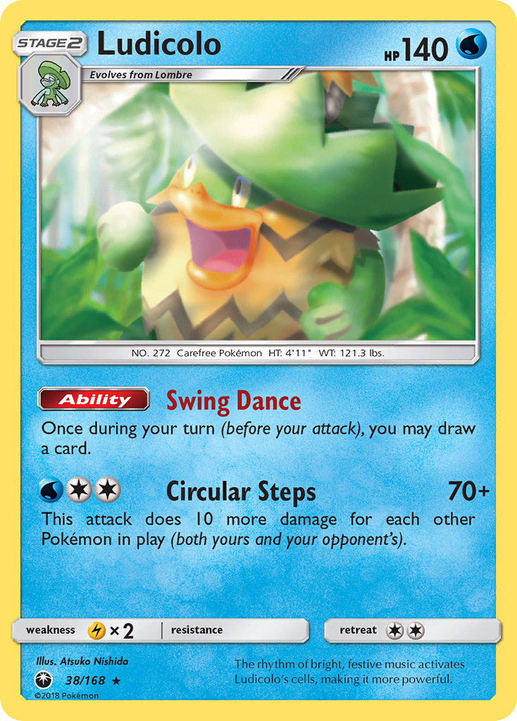 Ludicolo (38/168) [Sun & Moon: Celestial Storm] - Pokémon - Card Brawlers | Quebec | Canada |