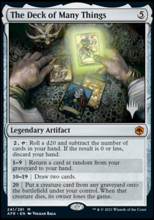 The Deck of Many Things (Promo Pack) [Dungeons & Dragons: Adventures in the Forgotten Realms Promos] - Magic: The Gathering - Card Brawlers | Quebec | Canada |