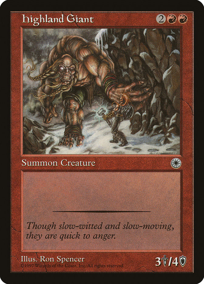 Highland Giant [Portal] - Magic: The Gathering - Card Brawlers | Quebec | Canada |