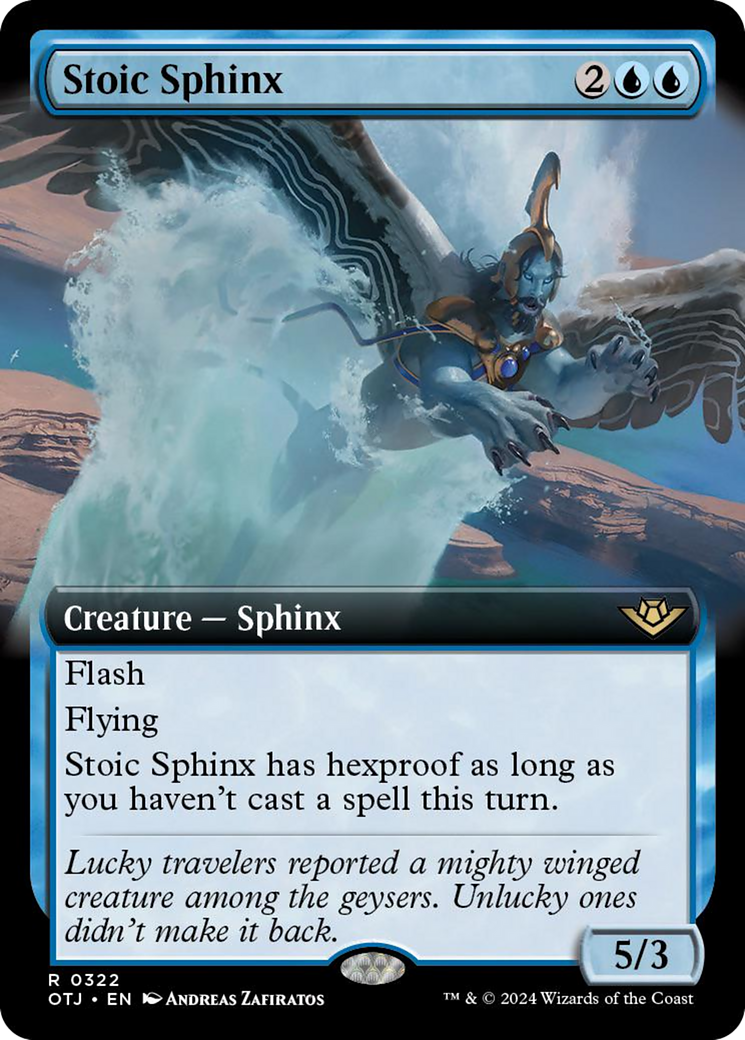 Stoic Sphinx (Extended Art) [Outlaws of Thunder Junction] - Magic: The Gathering - Card Brawlers | Quebec | Canada |