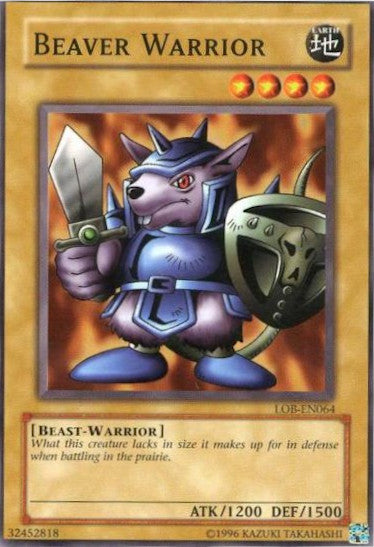 Beaver Warrior [LOB-EN064] Common - Yu-Gi-Oh! - Card Brawlers | Quebec | Canada |