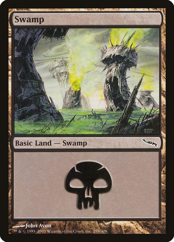 Swamp (298) [Mirrodin] - Magic: The Gathering - Card Brawlers | Quebec | Canada |