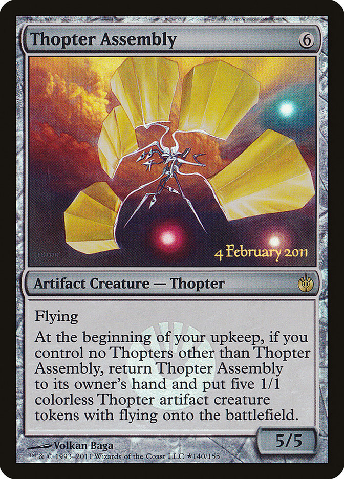 Thopter Assembly [Mirrodin Besieged Prerelease Promos] - Magic: The Gathering - Card Brawlers | Quebec | Canada |