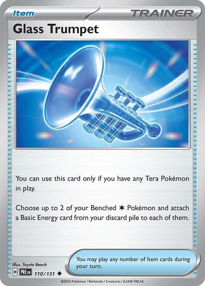 Glass Trumpet (110/131) [Scarlet & Violet: Prismatic Evolutions] - Pokémon - Card Brawlers | Quebec | Canada |