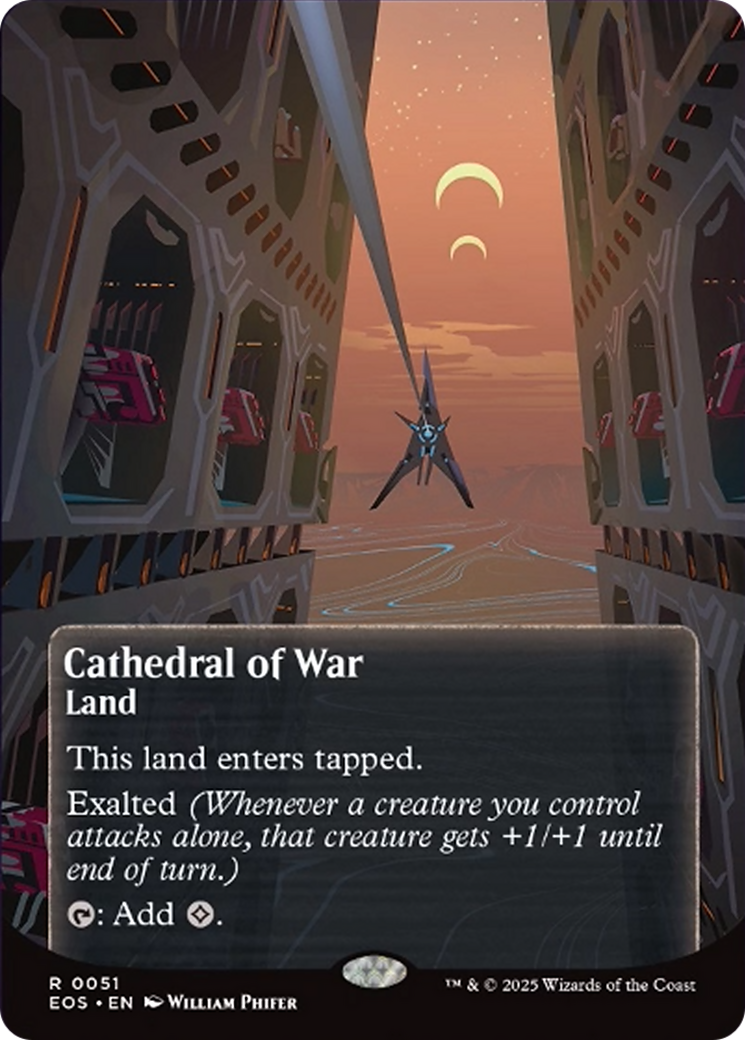 Cathedral of War (0051) (Borderless) [Edge of Eternities: Stellar Sights] - Magic: The Gathering - Card Brawlers | Quebec | Canada |