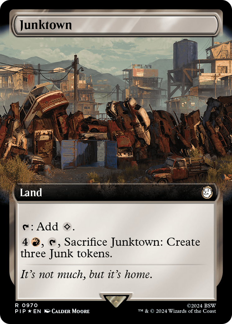 Junktown (Extended Art) (Surge Foil) [Fallout] - Magic: The Gathering - Card Brawlers | Quebec | Canada |
