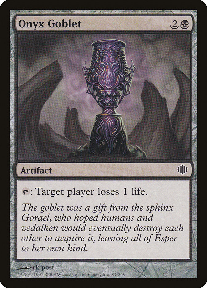 Onyx Goblet [Shards of Alara] - Magic: The Gathering - Card Brawlers | Quebec | Canada |