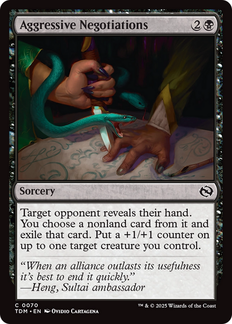Aggressive Negotiations [Tarkir: Dragonstorm] - Magic: The Gathering - Card Brawlers | Quebec | Canada |