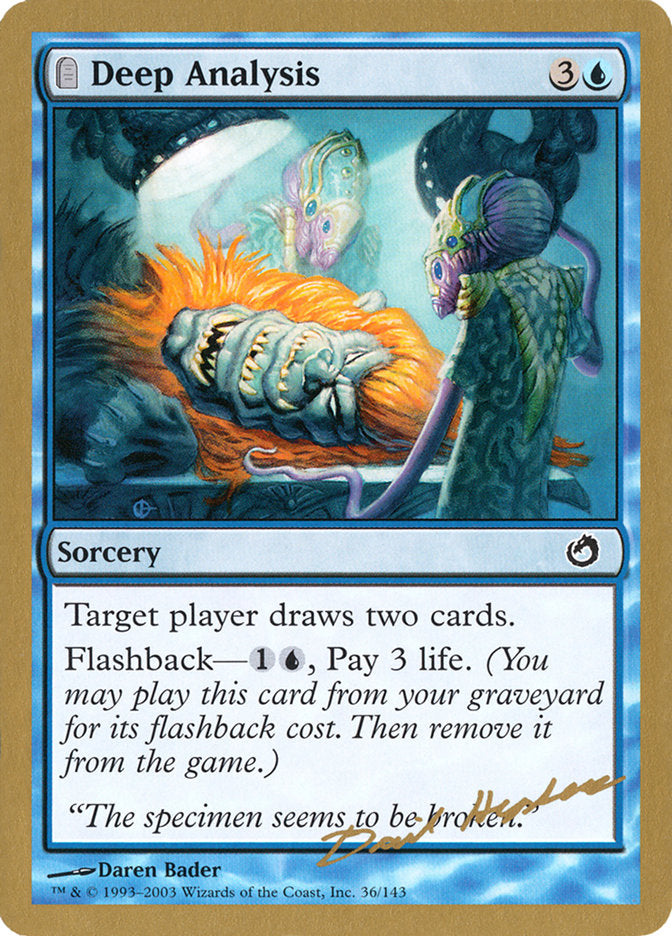Deep Analysis (Dave Humpherys) [World Championship Decks 2003] - Magic: The Gathering - Card Brawlers | Quebec | Canada |