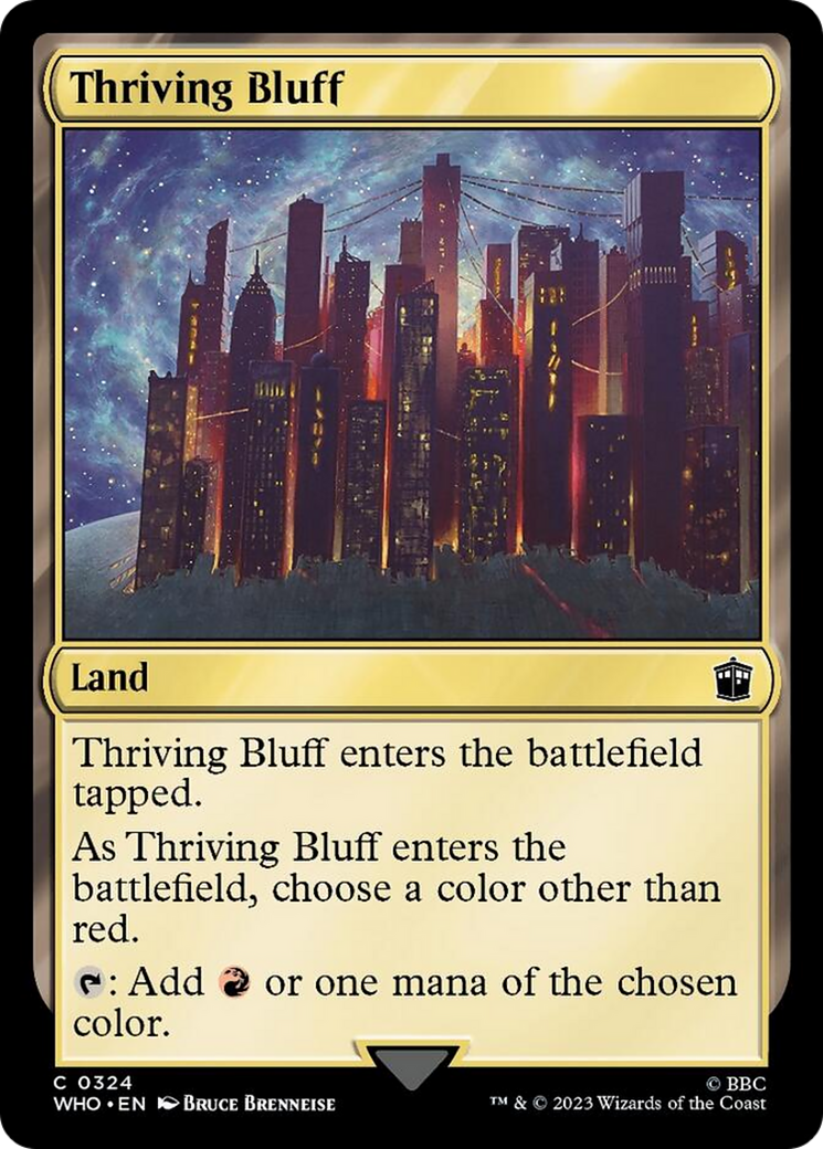 Thriving Bluff [Doctor Who] - Magic: The Gathering - Card Brawlers | Quebec | Canada |