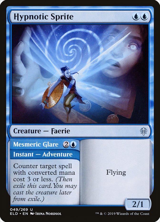 Hypnotic Sprite // Mesmeric Glare [Throne of Eldraine] - Magic: The Gathering - Card Brawlers | Quebec | Canada |