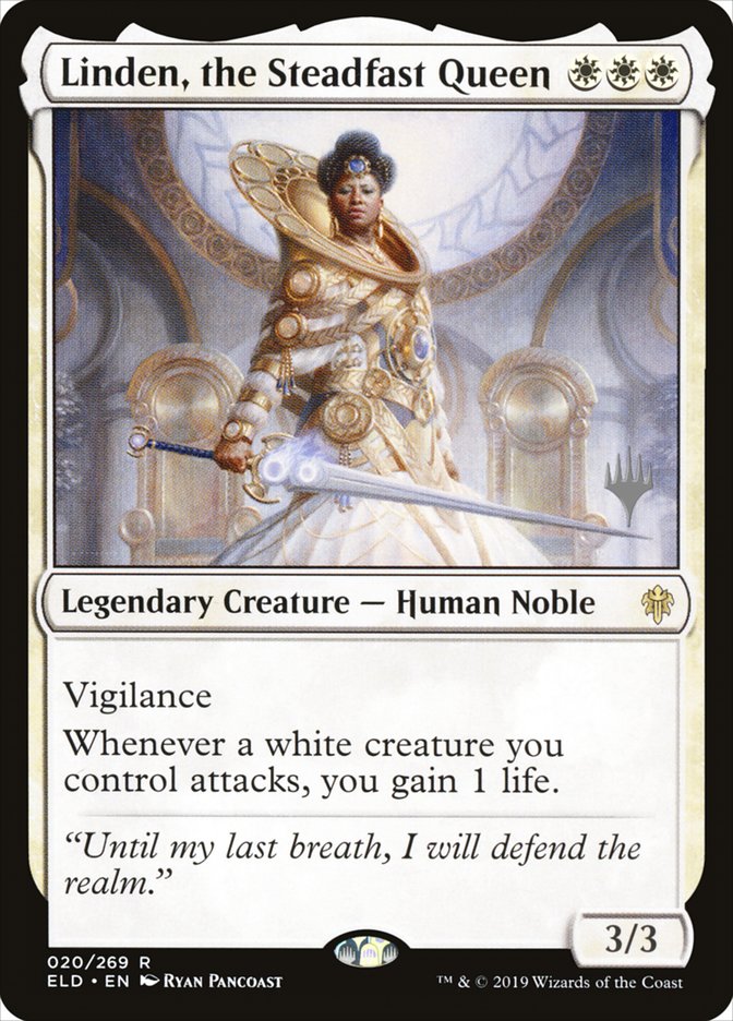 Linden, the Steadfast Queen (Promo Pack) [Throne of Eldraine Promos] - Magic: The Gathering - Card Brawlers | Quebec | Canada |