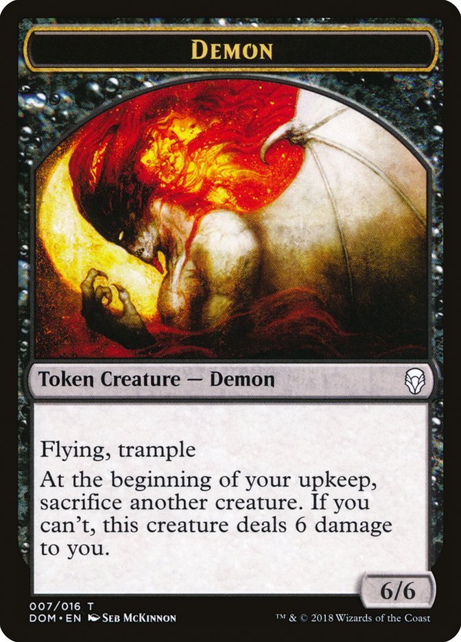 Demon Token [Dominaria Tokens] - Magic: The Gathering - Card Brawlers | Quebec | Canada |