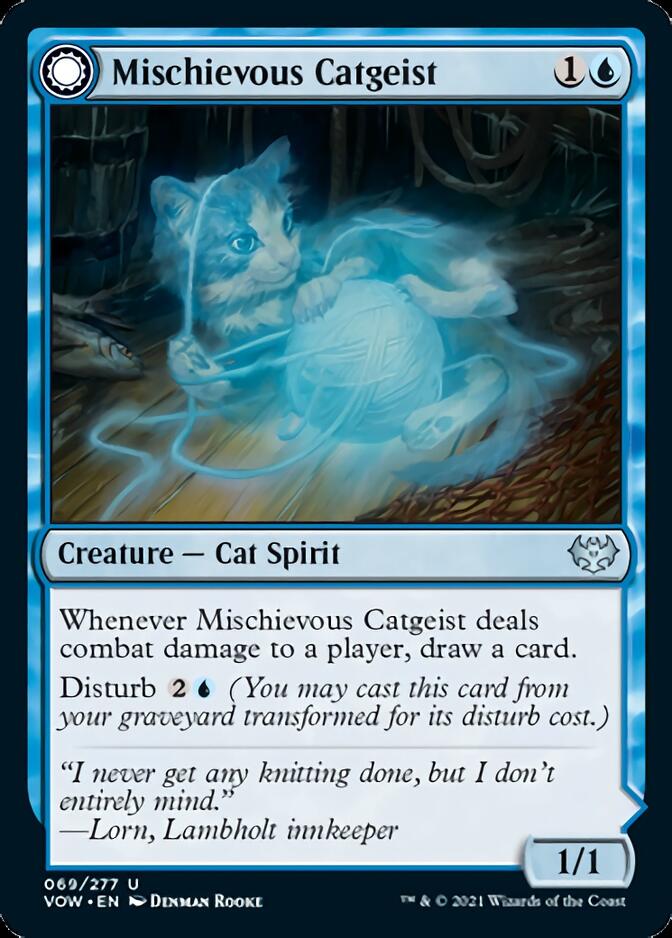 Mischievous Catgeist // Catlike Curiosity [Innistrad: Crimson Vow] - Magic: The Gathering - Card Brawlers | Quebec | Canada |