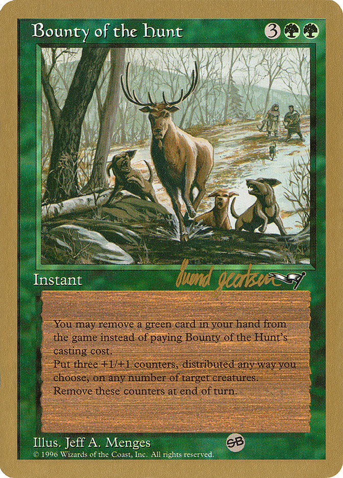 Bounty of the Hunt (Svend Geertsen) (SB) [World Championship Decks 1997] - Magic: The Gathering - Card Brawlers | Quebec | Canada |