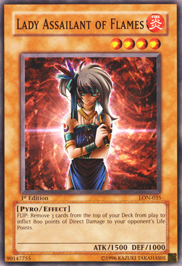 Lady Assailant of Flames [LON-035] Common - Yu-Gi-Oh! - Card Brawlers | Quebec | Canada |