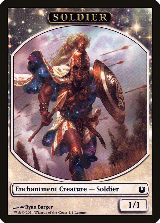 Soldier Token [League Tokens 2014] - Magic: The Gathering - Card Brawlers | Quebec | Canada |
