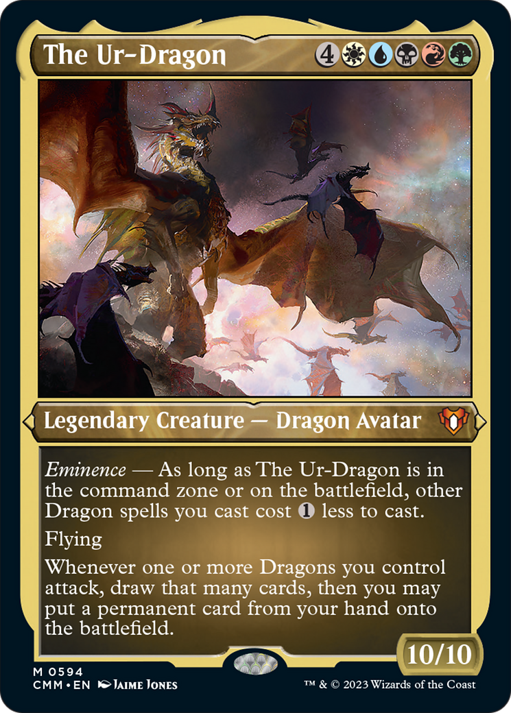 The Ur-Dragon (Foil Etched) [Commander Masters] - Magic: The Gathering - Card Brawlers | Quebec | Canada |