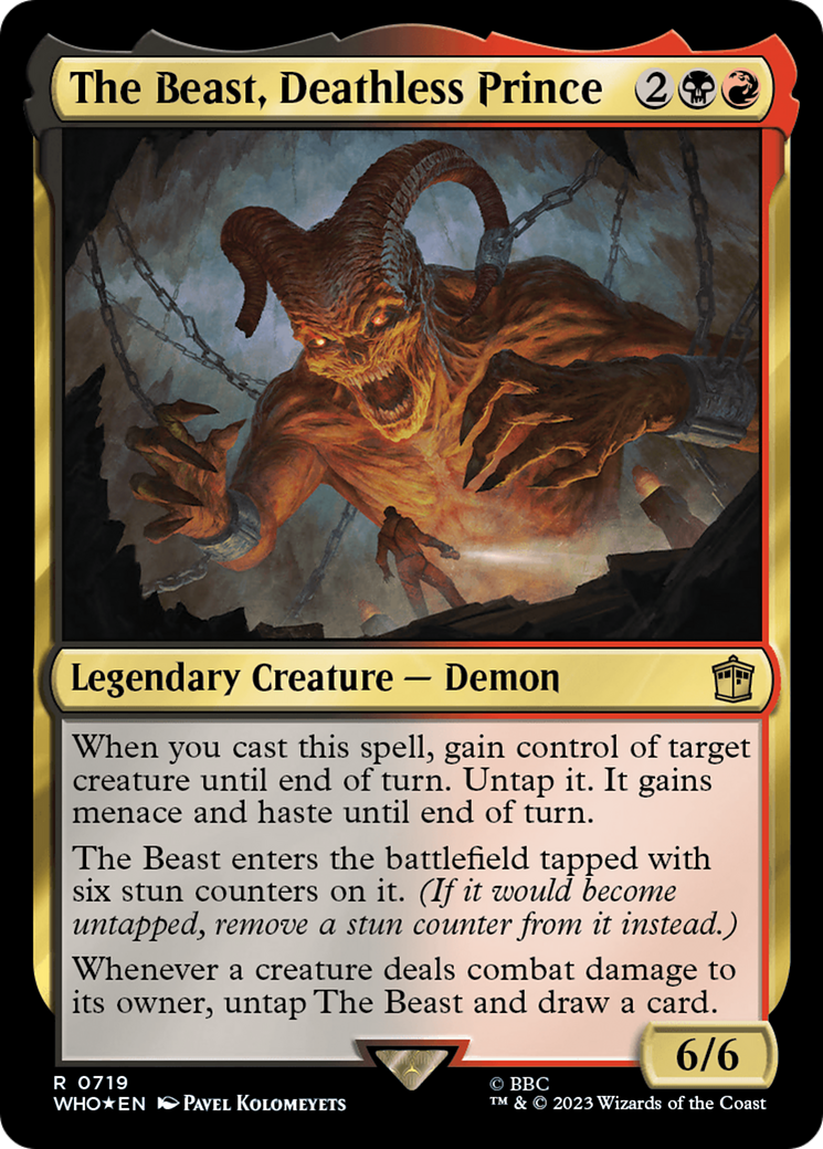 The Beast, Deathless Prince (Surge Foil) [Doctor Who] - Magic: The Gathering - Card Brawlers | Quebec | Canada |