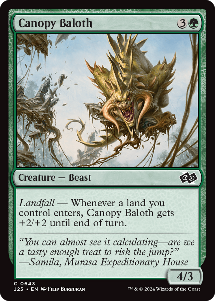 Canopy Baloth [Foundations Jumpstart] - Magic: The Gathering - Card Brawlers | Quebec | Canada |