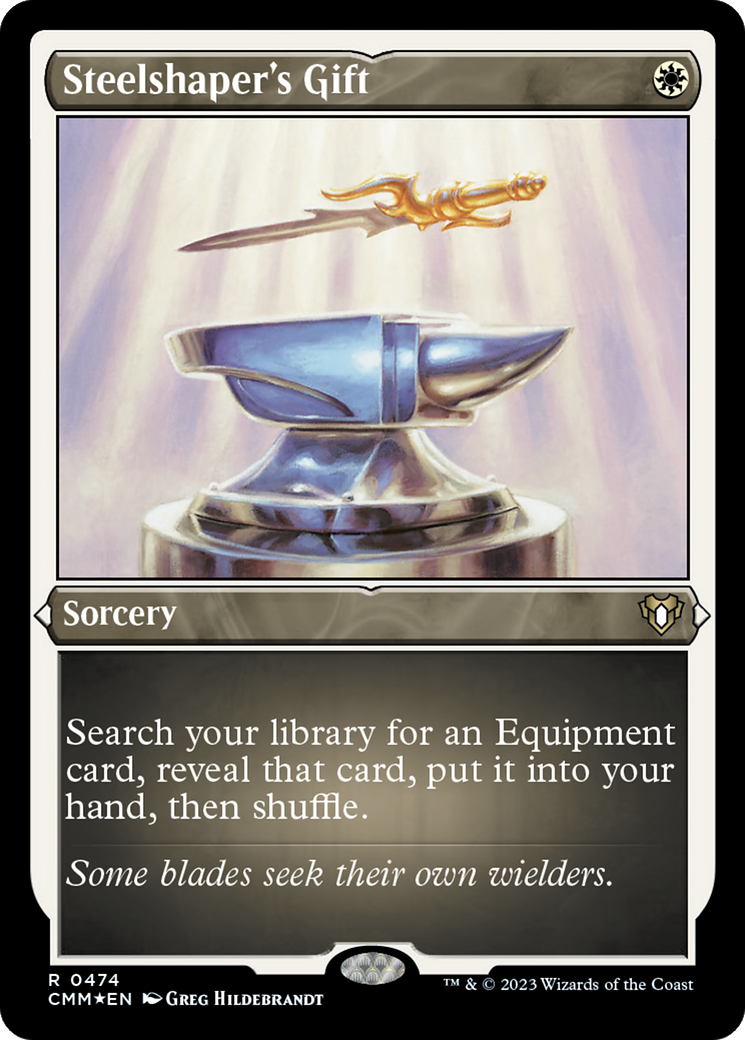 Steelshaper's Gift (Foil Etched) [Commander Masters] - Magic: The Gathering - Card Brawlers | Quebec | Canada |