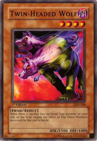 Twin-Headed Wolf [LOD-008] Common - Yu-Gi-Oh! - Card Brawlers | Quebec | Canada |