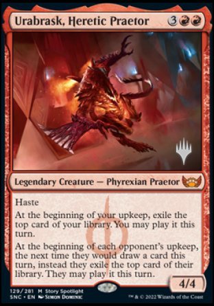 Urabrask, Heretic Praetor (Promo Pack) [Streets of New Capenna Promos] - Magic: The Gathering - Card Brawlers | Quebec | Canada |