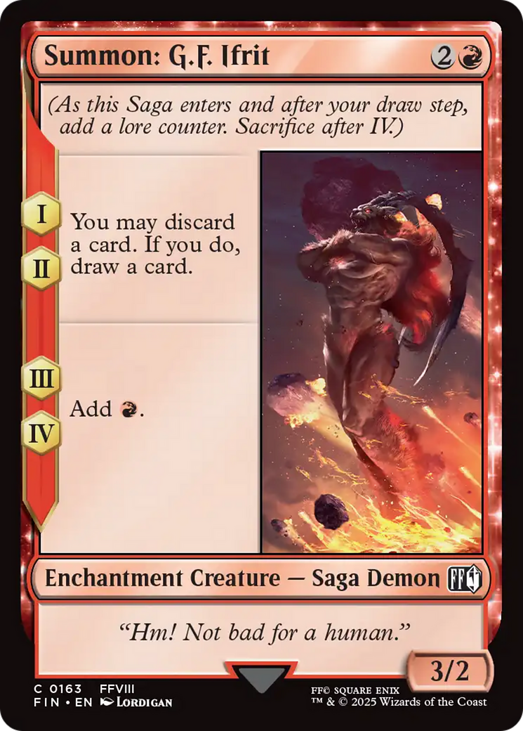 Summon: G.F. Ifrit [FINAL FANTASY] - Magic: The Gathering - Card Brawlers | Quebec | Canada |