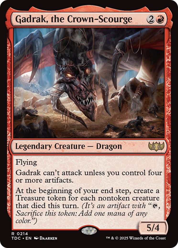 Gadrak, the Crown-Scourge [Tarkir: Dragonstorm Commander] - Magic: The Gathering - Card Brawlers | Quebec | Canada |