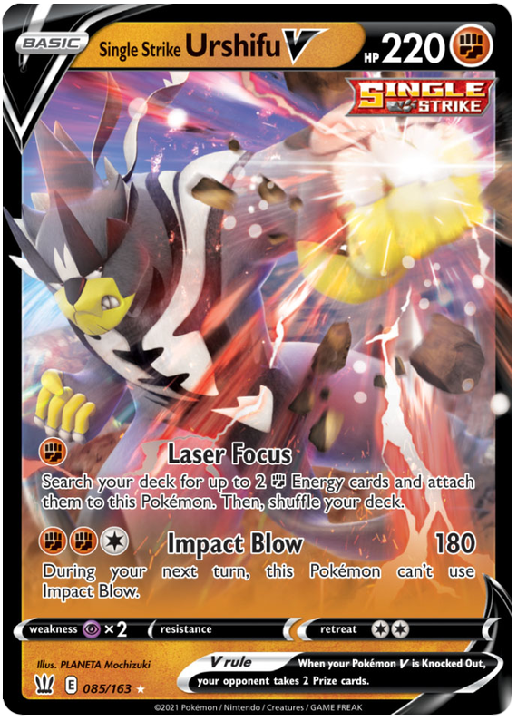 Single Strike Urshifu V (085/163) [Sword & Shield: Battle Styles] - Pokémon - Card Brawlers | Quebec | Canada |