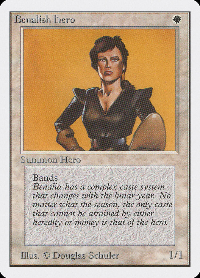 Benalish Hero [Unlimited Edition] - Magic: The Gathering - Card Brawlers | Quebec | Canada |