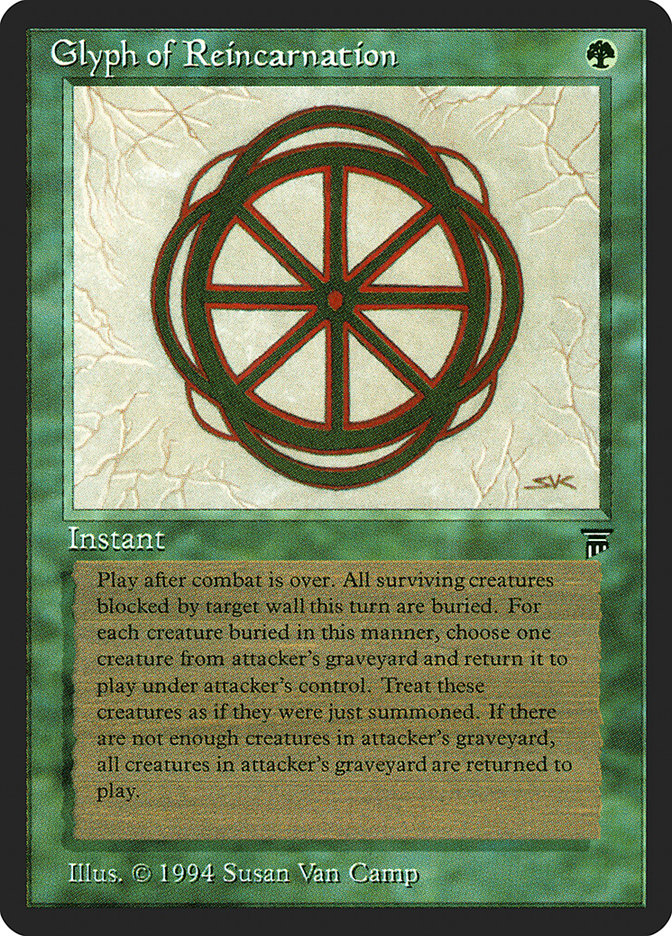 Glyph of Reincarnation [Legends] - Magic: The Gathering - Card Brawlers | Quebec | Canada |