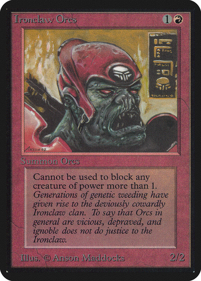 Ironclaw Orcs [Alpha Edition] - Magic: The Gathering - Card Brawlers | Quebec | Canada |