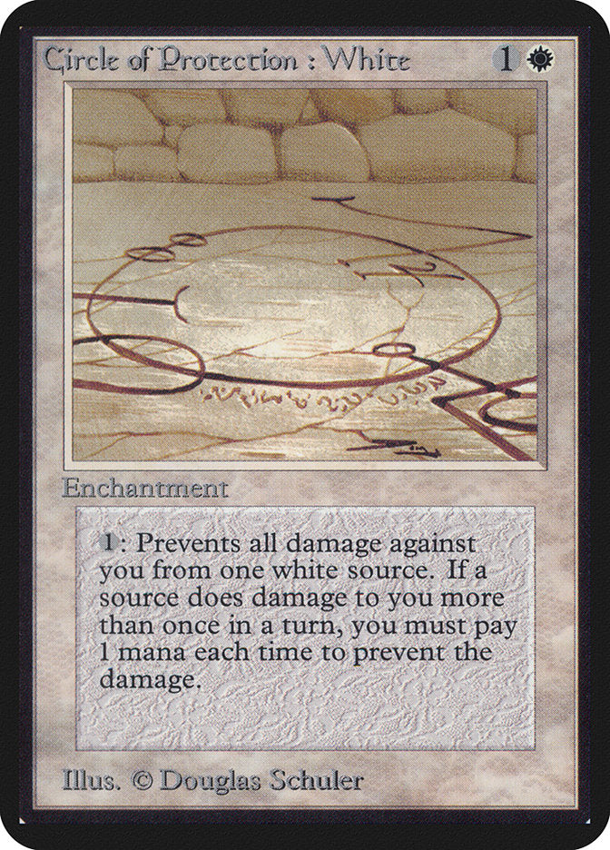 Circle of Protection: White [Alpha Edition] - Magic: The Gathering - Card Brawlers | Quebec | Canada |