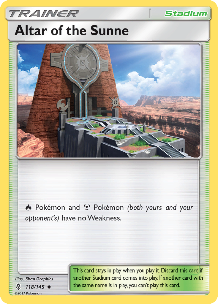 Altar of the Sunne (118/145) [Sun & Moon: Guardians Rising] - Pokémon - Card Brawlers | Quebec | Canada |