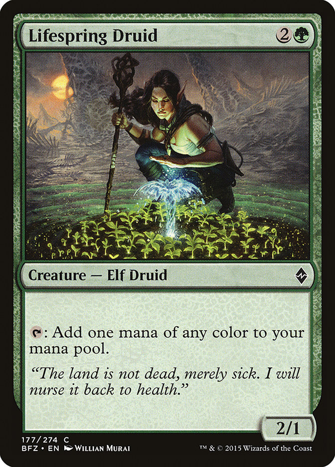 Lifespring Druid [Battle for Zendikar] - Magic: The Gathering - Card Brawlers | Quebec | Canada |