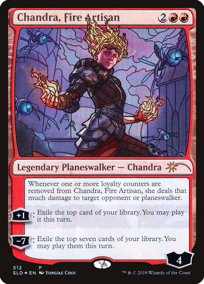 Chandra, Fire Artisan (Stained Glass) [Secret Lair Drop Promos] - Magic: The Gathering - Card Brawlers | Quebec | Canada |