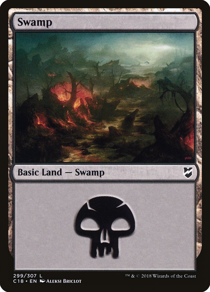 Swamp (299) [Commander 2018] - Magic: The Gathering - Card Brawlers | Quebec | Canada |