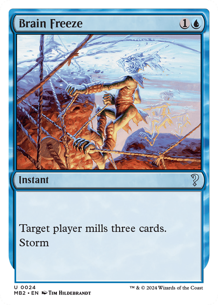 Brain Freeze (White Border) [Mystery Booster 2] - Magic: The Gathering - Card Brawlers | Quebec | Canada |