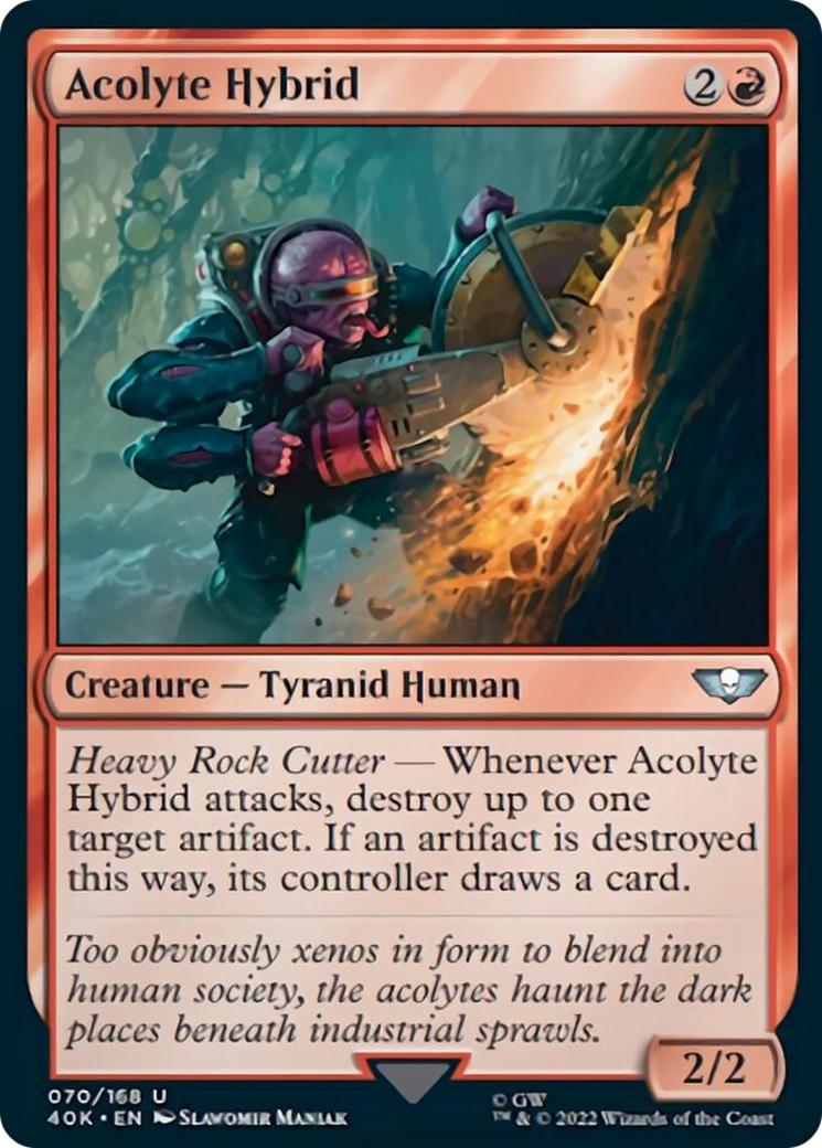 Acolyte Hybrid (Surge Foil) [Warhammer 40,000] - Magic: The Gathering - Card Brawlers | Quebec | Canada |