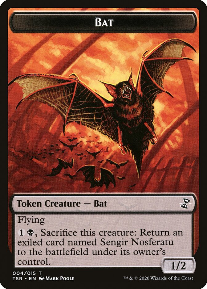 Bat Token [Time Spiral Remastered Tokens] - Magic: The Gathering - Card Brawlers | Quebec | Canada |
