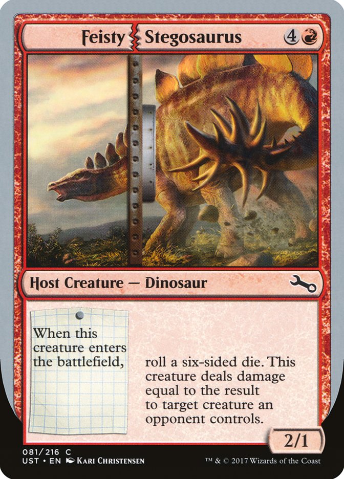 Feisty Stegosaurus [Unstable] - Magic: The Gathering - Card Brawlers | Quebec | Canada |