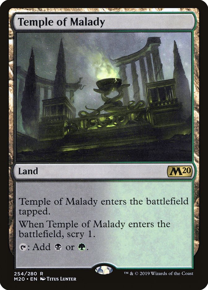 Temple of Malady [Core Set 2020] - Magic: The Gathering - Card Brawlers | Quebec | Canada |