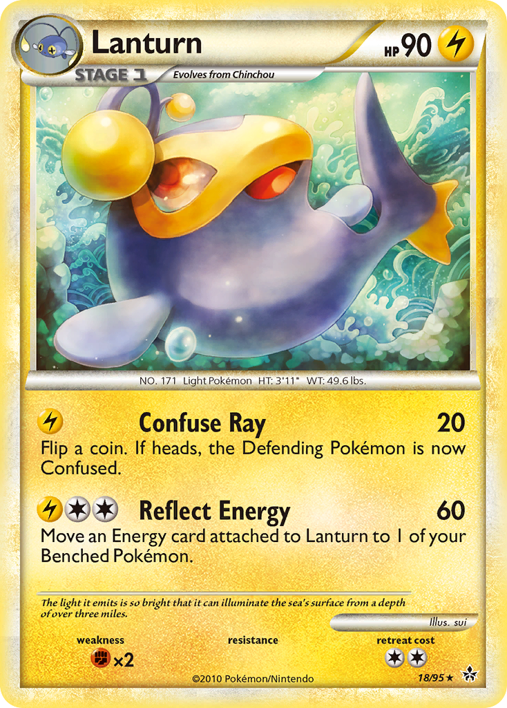 Lanturn (18/95) [HeartGold & SoulSilver: Unleashed] - Pokémon - Card Brawlers | Quebec | Canada |