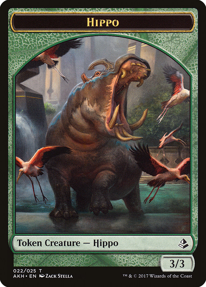 Aven Wind Guide // Hippo Double-Sided Token [Amonkhet Tokens] - Magic: The Gathering - Card Brawlers | Quebec | Canada |