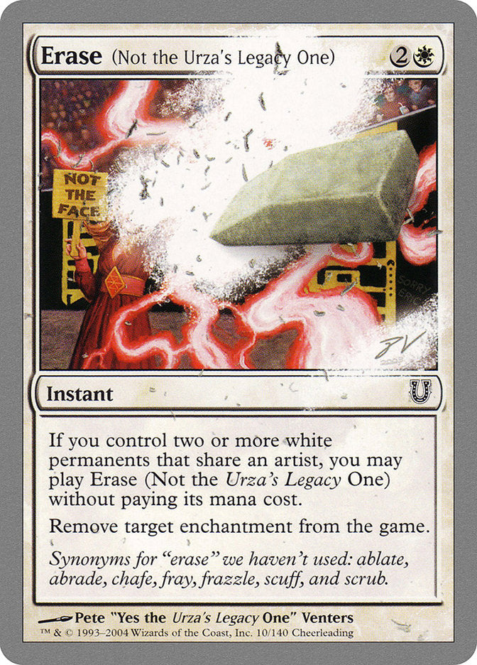 Erase (Not the Urza's Legacy One) [Unhinged] - Magic: The Gathering - Card Brawlers | Quebec | Canada |