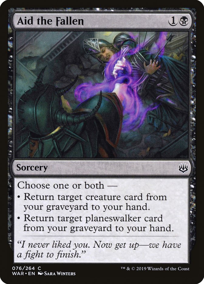 Aid the Fallen [War of the Spark] - Magic: The Gathering - Card Brawlers | Quebec | Canada |